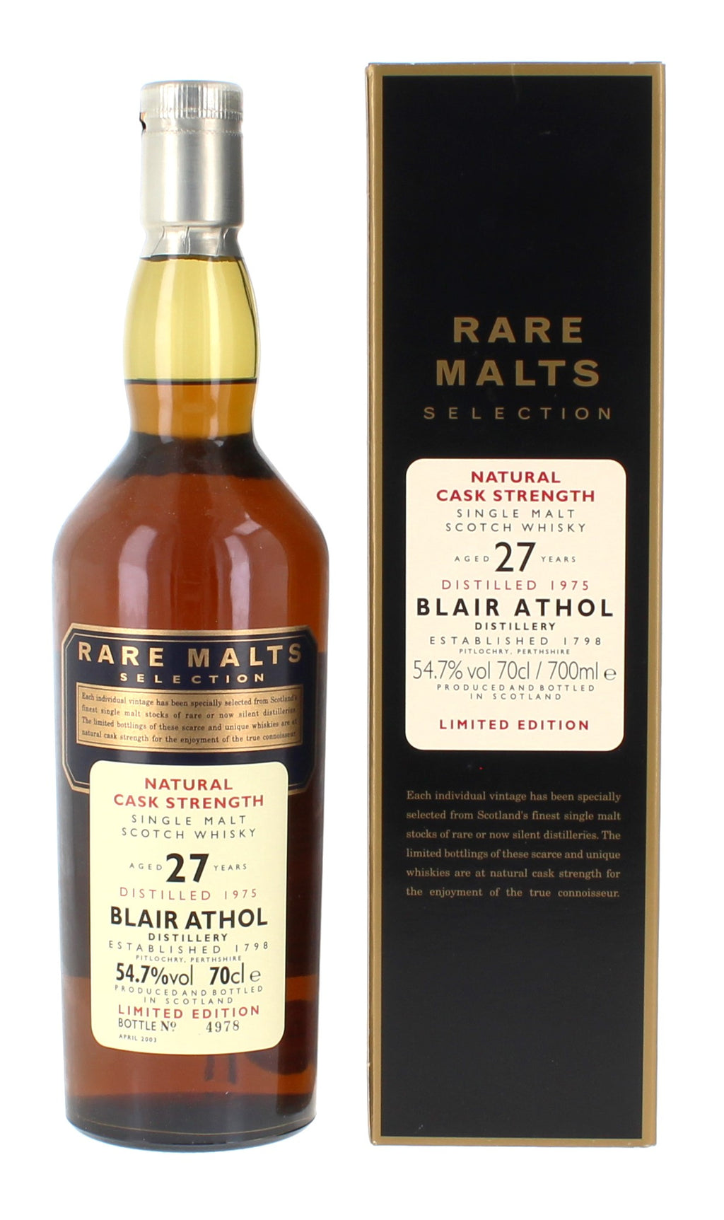 Rare Malts Selection: Blair Athol 27 Year Old (Distilled 1975) | 700ml